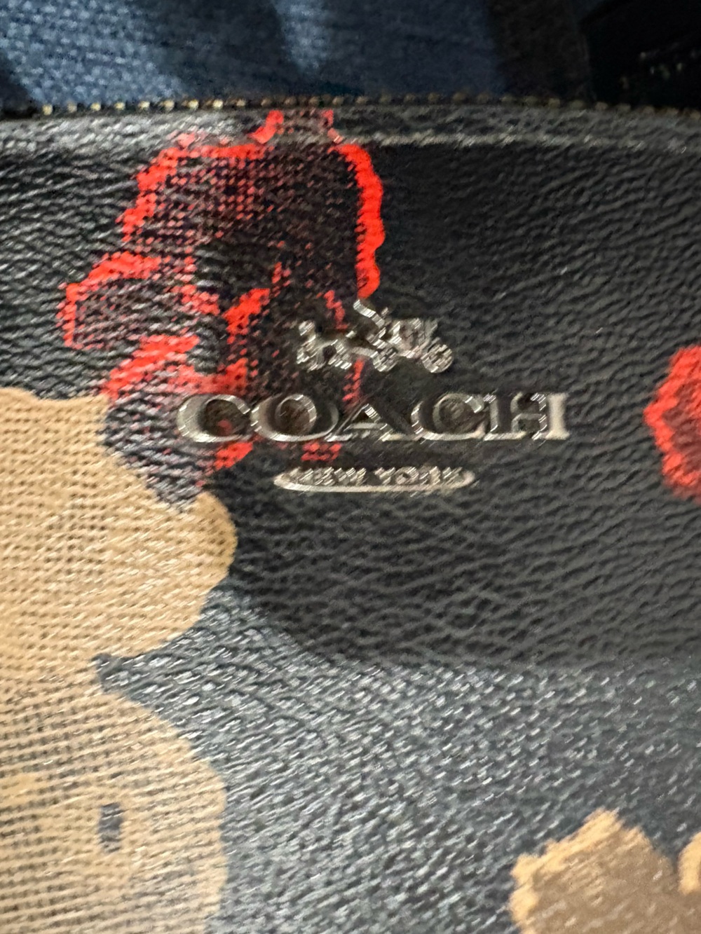 Coach Mia Floral Mini Satchel Crossbody | Black Pebbled Leather Floral Print - Picture 12 of 14